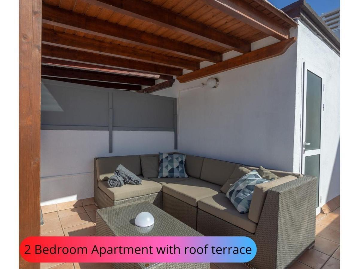 Desirable Rooftop Terrace , 2 Bedroom Apartment With Wifi In Costa Adeje Каляо Салвахе Екстериор снимка