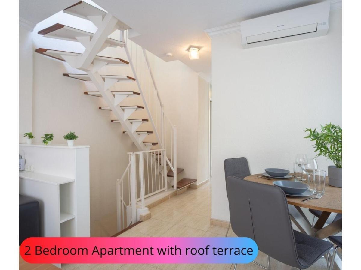 Desirable Rooftop Terrace , 2 Bedroom Apartment With Wifi In Costa Adeje Каляо Салвахе Екстериор снимка