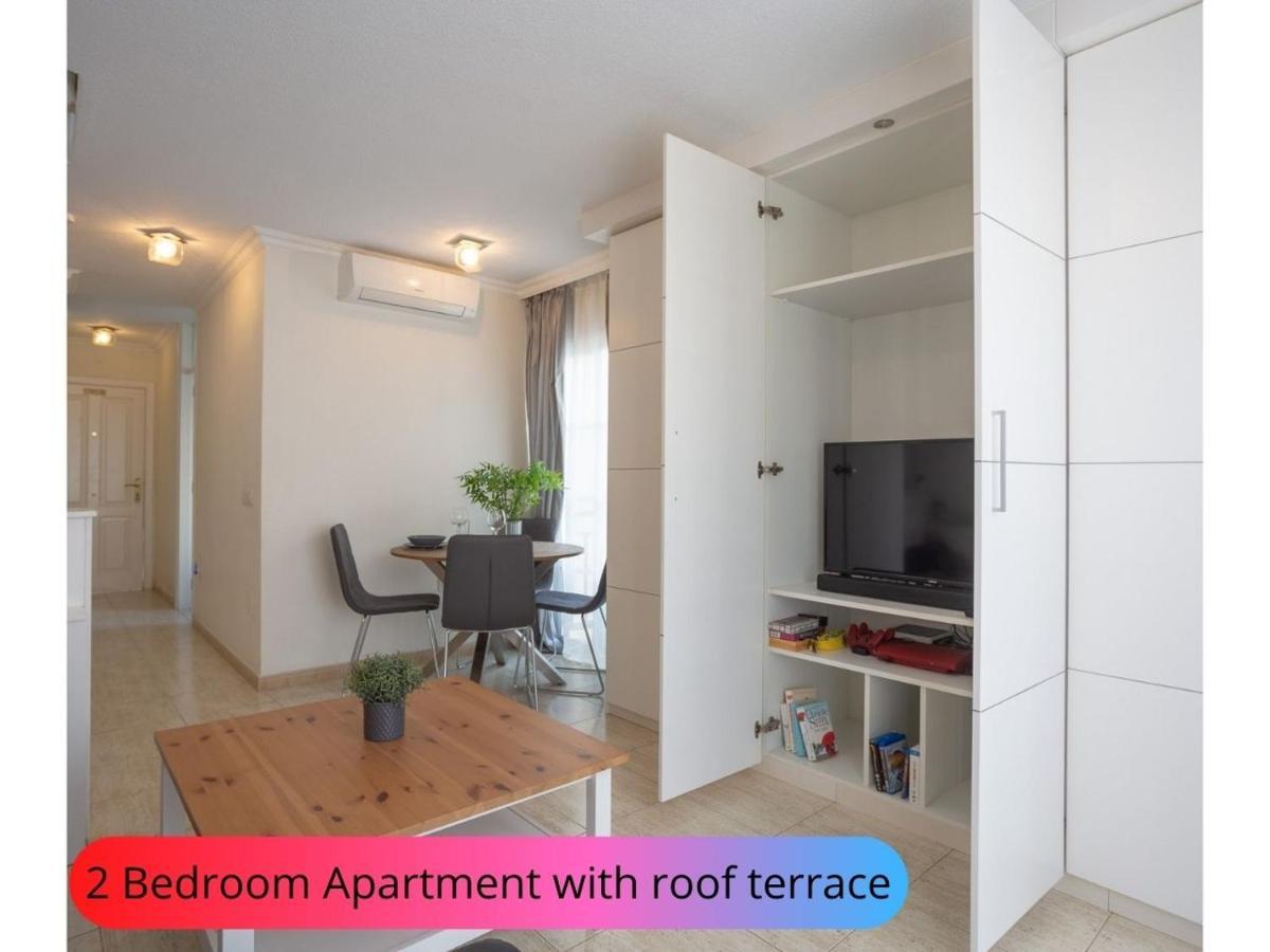 Desirable Rooftop Terrace , 2 Bedroom Apartment With Wifi In Costa Adeje Каляо Салвахе Екстериор снимка