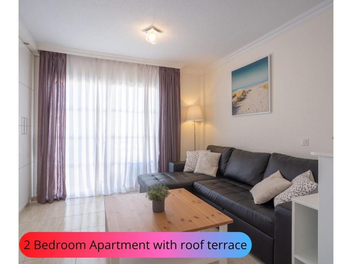 Desirable Rooftop Terrace , 2 Bedroom Apartment With Wifi In Costa Adeje Каляо Салвахе Екстериор снимка